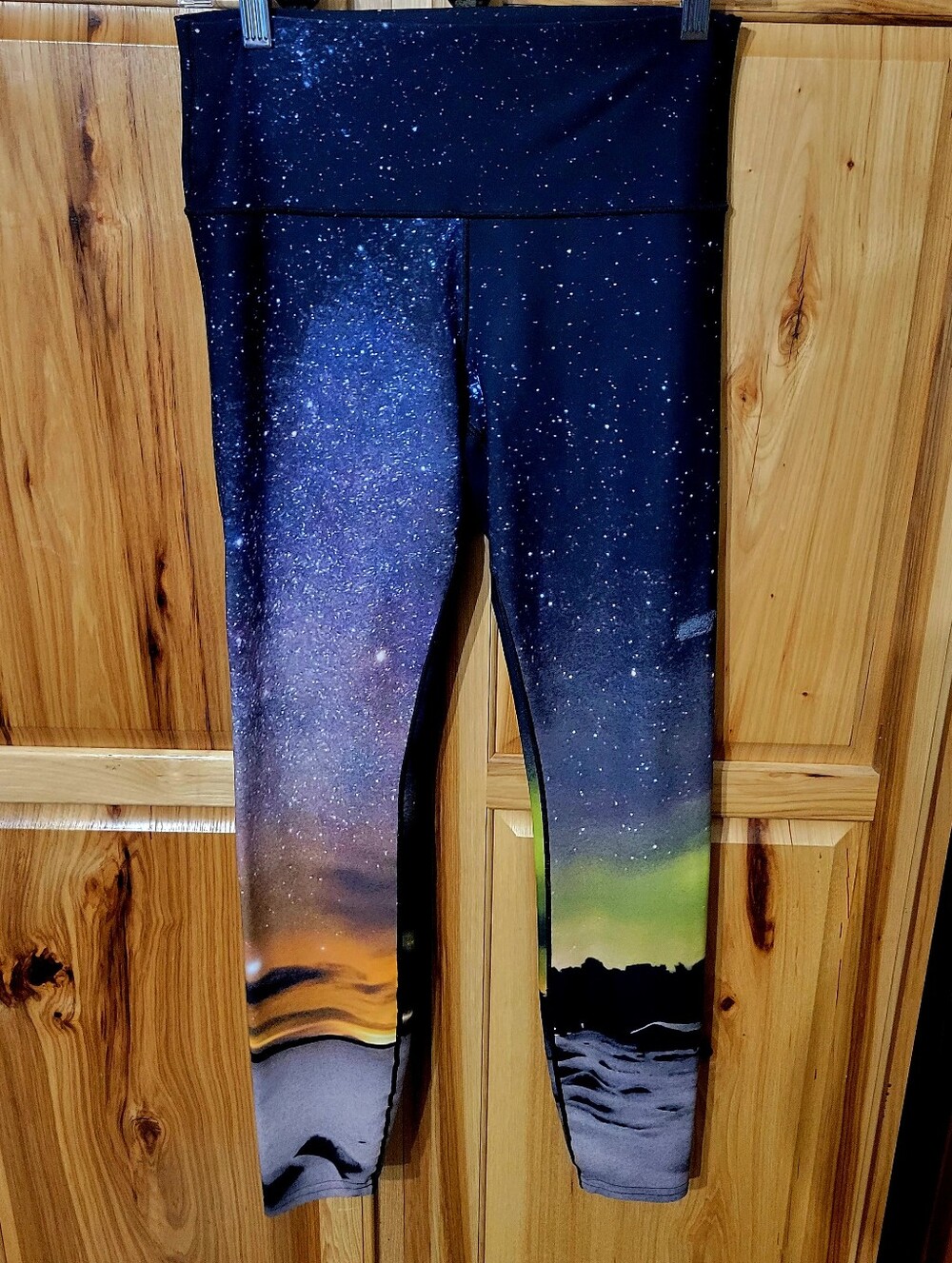 Colorado Threads Northern Lights Leggings Sz Large